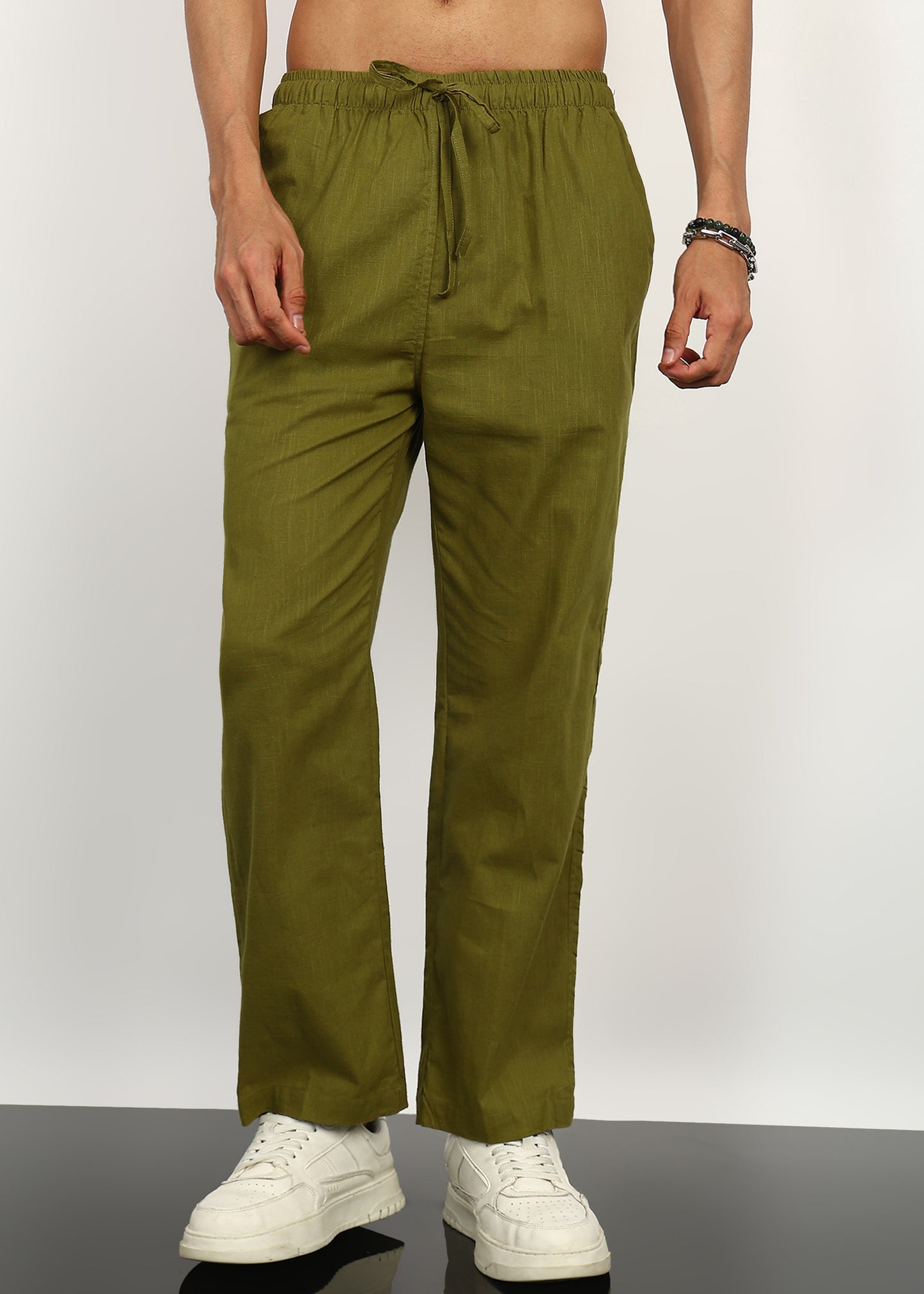 Modern Fit Olive Green Trouser