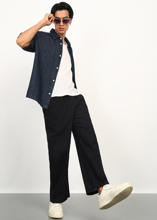Stay Sharp with Classic Black Trousers