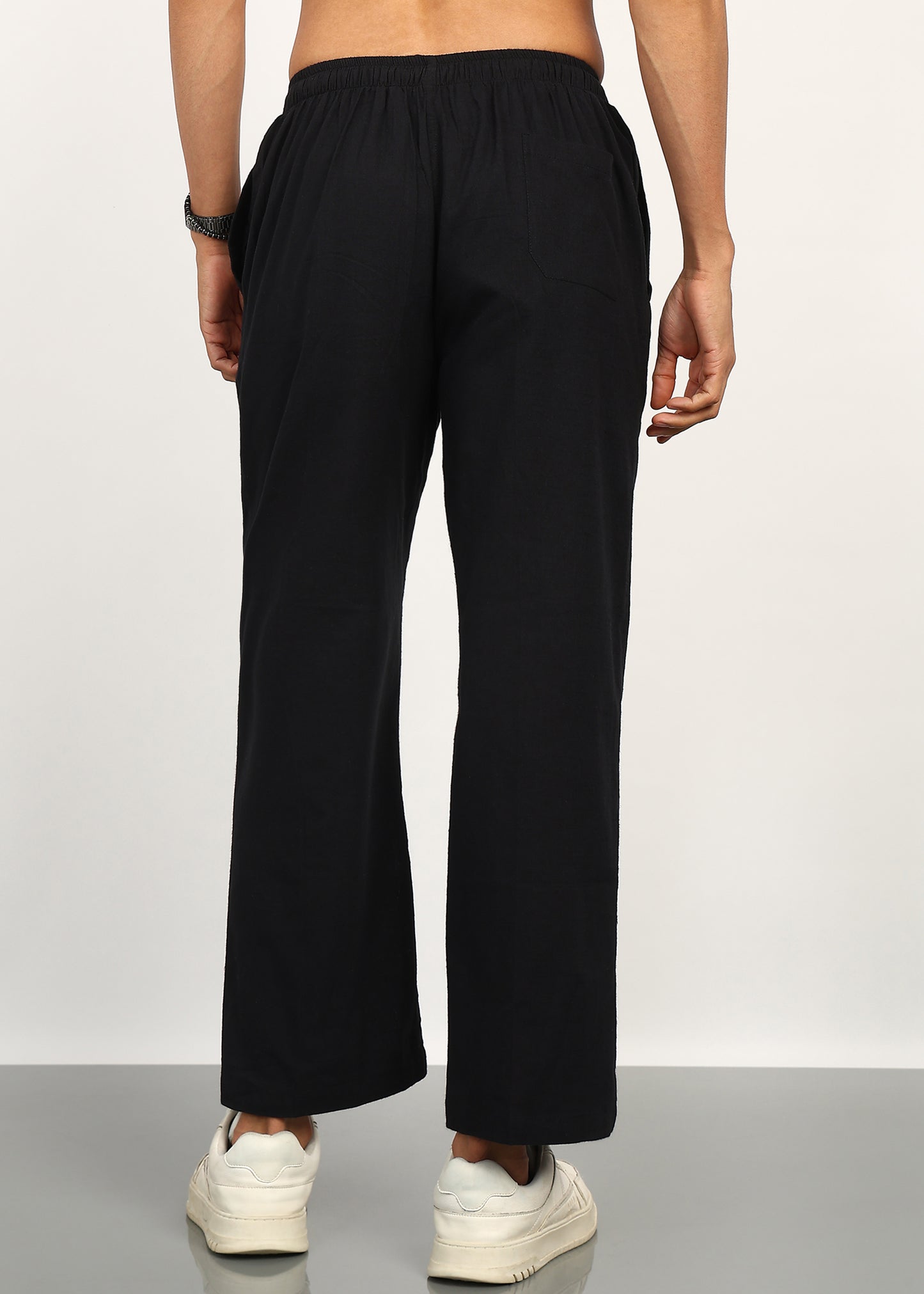 Stay Sharp with Classic Black Trousers